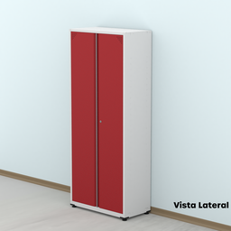 Armário de Aço 2 Portas 4 Prateleiras com Chave AP409SL - 16
