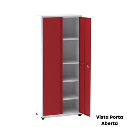 Armário de Aço 2 Portas 4 Prateleiras com Chave AP409SL - 19