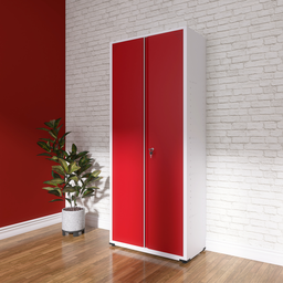 Armário de Aço 2 Portas 4 Prateleiras com Chave AP409SL - 2