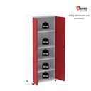 Ver imagem 7 de Armário de Aço 2 Portas 4 Prateleiras com Chave AP409SL