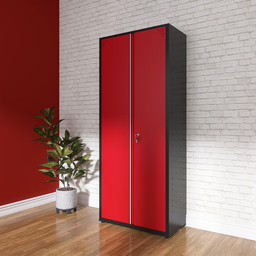 Armário de Aço 2 Portas 4 Prateleiras com Chave AP409SL - 2