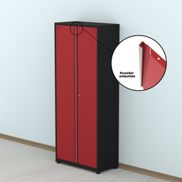 Armário de Aço 2 Portas 4 Prateleiras com Chave AP409SL - 10