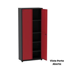 Armário de Aço 2 Portas 4 Prateleiras com Chave AP409SL - 19