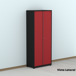 Armário de Aço 2 Portas 4 Prateleiras com Chave AP409SL - 17
