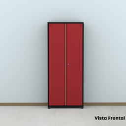Armário de Aço 2 Portas 4 Prateleiras com Chave AP409SL - 15