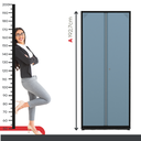 Ver imagem 6 de Armário de Aço 2 Portas 4 Prateleiras com Chave AP409SL