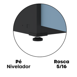 Armário de Aço 2 Portas 4 Prateleiras com Chave AP409SL - 12