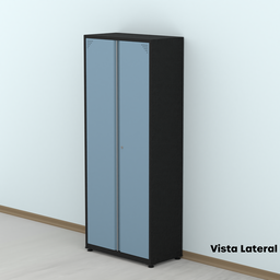 Armário de Aço 2 Portas 4 Prateleiras com Chave AP409SL - 16