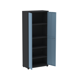 Armário de Aço 2 Portas 4 Prateleiras com Chave AP409SL - 3