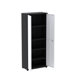 Armário de Aço 2 Portas 4 Prateleiras com Chave AP409SL - 3