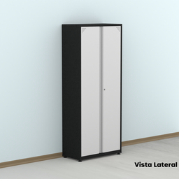 Armário de Aço 2 Portas 4 Prateleiras com Chave AP409SL - 17