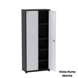 Armário de Aço 2 Portas 4 Prateleiras com Chave AP409SL - 19