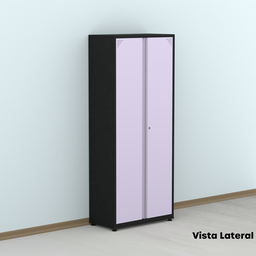 Armário de Aço 2 Portas 4 Prateleiras com Chave AP409SL - 17