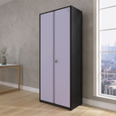 Ver imagem 2 de Armário de Aço 2 Portas 4 Prateleiras com Chave AP409SL