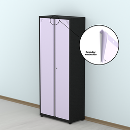 Armário de Aço 2 Portas 4 Prateleiras com Chave AP409SL - 10