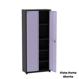 Armário de Aço 2 Portas 4 Prateleiras com Chave AP409SL - 19