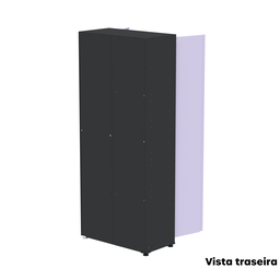 Armário de Aço 2 Portas 4 Prateleiras com Chave AP409SL - 18