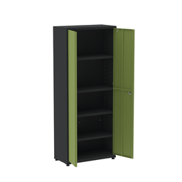 Armário de Aço 2 Portas 4 Prateleiras com Chave AP409SL - 3