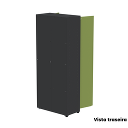Armário de Aço 2 Portas 4 Prateleiras com Chave AP409SL - 18