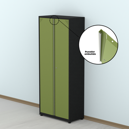 Armário de Aço 2 Portas 4 Prateleiras com Chave AP409SL - 10