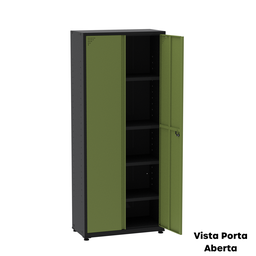 Armário de Aço 2 Portas 4 Prateleiras com Chave AP409SL - 19