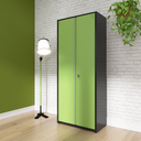 Ver imagem 2 de Armário de Aço 2 Portas 4 Prateleiras com Chave AP409SL