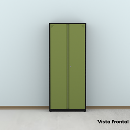 Armário de Aço 2 Portas 4 Prateleiras com Chave AP409SL - 15