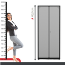 Ver imagem 6 de Armário de Aço 2 Portas 4 Prateleiras com Chave AP409SL