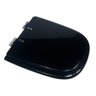Assento Sanitário Poliéster para Louça Ibiza Preto - 1