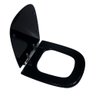 Assento Sanitário Poliéster para Louça Ibiza Preto - 2