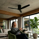 Ver mais imagens de Ventilador Teto Preto Controle Remoto Silencioso 3 Pás