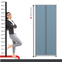 Ver imagem 6 de Armário de Aço 2 Portas 4 Prateleiras com Chave AP409SL