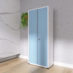 Armário de Aço 2 Portas 4 Prateleiras com Chave AP409SL - 2