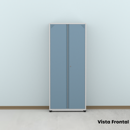 Armário de Aço 2 Portas 4 Prateleiras com Chave AP409SL - 15