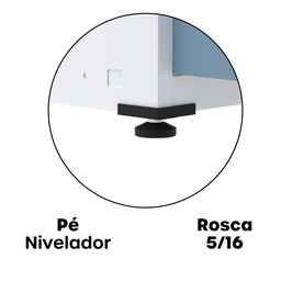 Armário de Aço 2 Portas 4 Prateleiras com Chave AP409SL - 12
