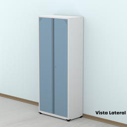 Armário de Aço 2 Portas 4 Prateleiras com Chave AP409SL - 16
