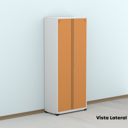Armário de Aço 2 Portas 4 Prateleiras com Chave AP409SL - 17