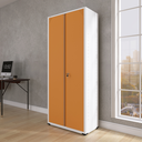 Ver imagem 2 de Armário de Aço 2 Portas 4 Prateleiras com Chave AP409SL