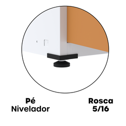 Armário de Aço 2 Portas 4 Prateleiras com Chave AP409SL - 12