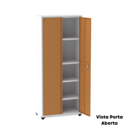 Armário de Aço 2 Portas 4 Prateleiras com Chave AP409SL - 19