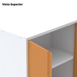 Armário de Aço 2 Portas 4 Prateleiras com Chave AP409SL - 20