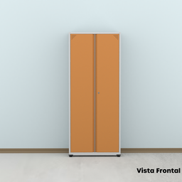 Armário de Aço 2 Portas 4 Prateleiras com Chave AP409SL - 15