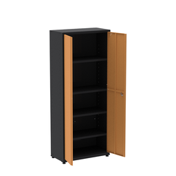 Armário de Aço 2 Portas 4 Prateleiras com Chave AP409SL - 3