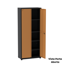 Armário de Aço 2 Portas 4 Prateleiras com Chave AP409SL - 19