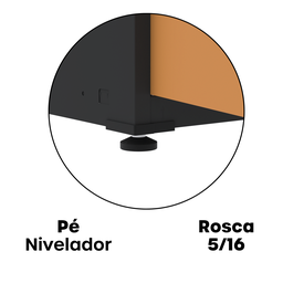 Armário de Aço 2 Portas 4 Prateleiras com Chave AP409SL - 12