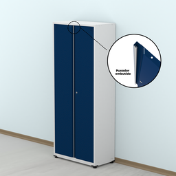 Armário de Aço 2 Portas 4 Prateleiras com Chave AP409SL - 10