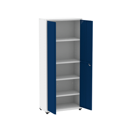 Armário de Aço 2 Portas 4 Prateleiras com Chave AP409SL - 3