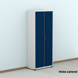 Armário de Aço 2 Portas 4 Prateleiras com Chave AP409SL - 17