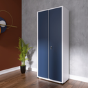 Ver imagem 2 de Armário de Aço 2 Portas 4 Prateleiras com Chave AP409SL