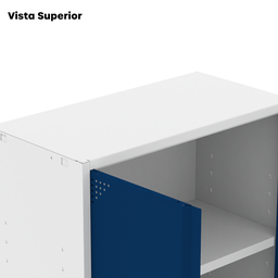 Armário de Aço 2 Portas 4 Prateleiras com Chave AP409SL - 20